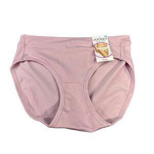Jockey Women's Size Small 5 Panty Bikini Cotton Stretch Pink New With Tags